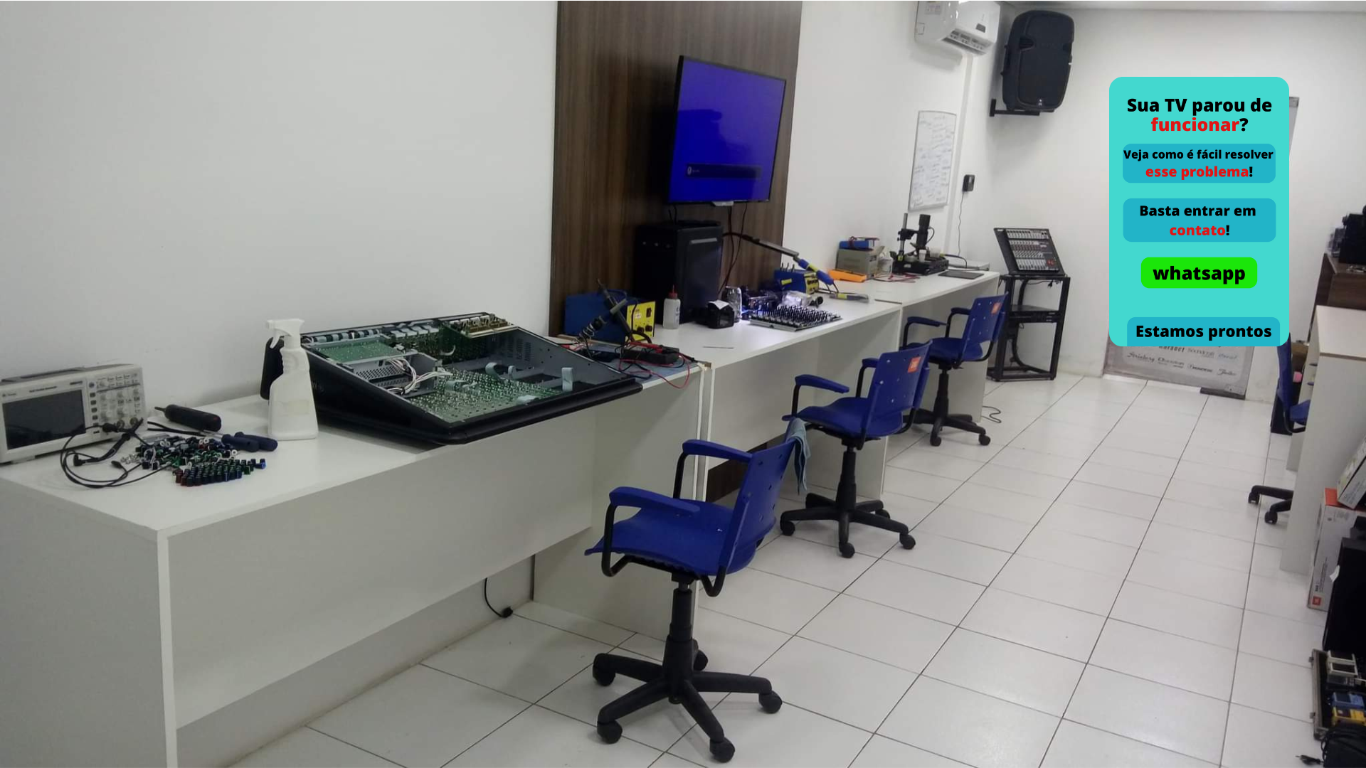 Oferecemos orçamento sem compromisso para conserto de TV e som em Porto Velho